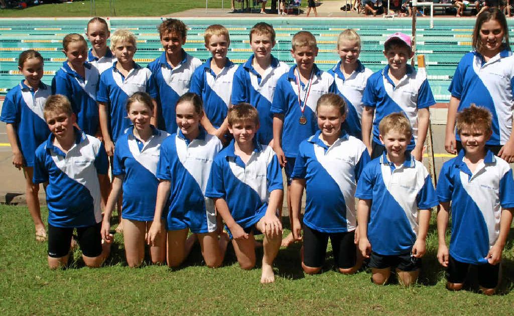Southern Downs swimmers at the Darling Downs Primary School Swimming Championships at Gatton last week. Southern Downs swimmers at the Darling Downs Primary School Swimming Championships at Gatton last week.